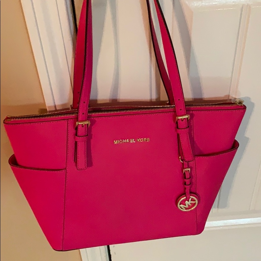 Hot pink Michael Kors bag